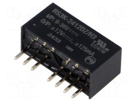 Converter: DC/DC | 3W | Uin: 9÷36VDC | Uout: 12VDC | Uout2: -12VDC | SIP8