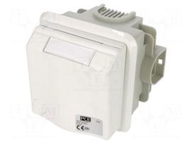 Connector: AC supply 3-phase | socket | female | 16A | 415VAC | Design