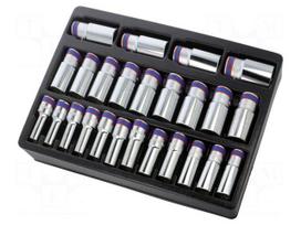 Wrench-set | 12-angles,socket spanner | 1/2" | 25pcs.