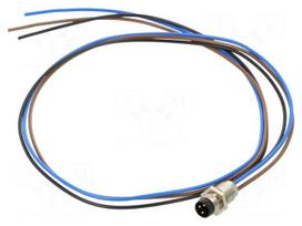 Connector: M8 | male,female | PIN: 3 | 4A | 60V | IP67 | straight | plug