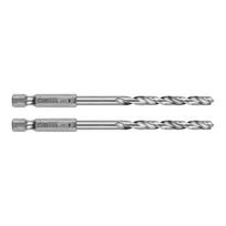 Gręžtuvai, suktuvai, perforatoriai // Priedai malūnėliams, gręžtuvams ir suktuvams // Wiertło do metalu Hex 5.0 mm, 2 szt.