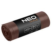 Produktai namams ir sodui // Indų plovikliai // Worki na odpady 60 L, brązowe, 35 mic, 10 szt.