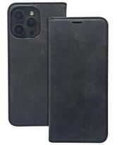 Knygos tipo dėklas dėklai iLike Samsung Galaxy A35 5G Smart Suede case Black