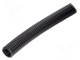 Protective tube | Size: 28 | polyamide 12 | black | HelaGuard | IP66