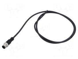 Connector: M12 | plug | male | PIN: 5 | straight | 4A | 60V | IP68,IP69K