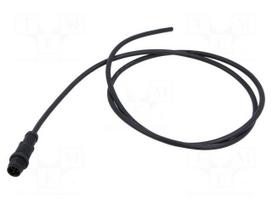 Connector: M12 | plug | male | PIN: 5 | angled | 4A | 60V | IP68,IP69K | 1m