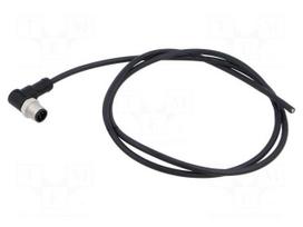 Connector: M12 | plug | male | PIN: 5 | angled | 4A | 60V | IP68,IP69K | 1m