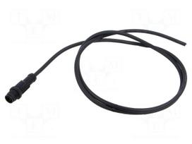 Connector: M12 | plug | male | PIN: 5 | straight | 4A | 60V | IP68,IP69K