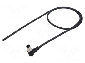 Connector: M12 | plug | male | PIN: 5 | angled | 4A | 60V | IP68,IP69K | 1m