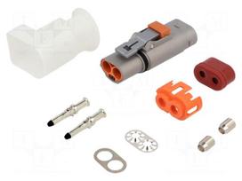 Connector: DC supply | male | 60A | 1kV | PIN: 2 | IP2X,IP67 | for cable