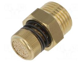 Sound suppression silencer | Thread: G 1/2" external | brass | 39mm