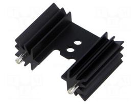 Heatsink: extruded | H | TO202,TO218,TO220,TOP3 | black | L: 25.4mm