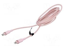 Cable | USB 2.0 | Apple Lightning plug,USB C plug | nickel plated