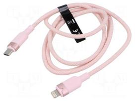 Cable | USB 2.0 | Apple Lightning plug,USB C plug | nickel plated