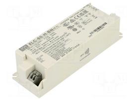 Power supply: switching | LED | 60W | 9÷54VDC | 900mA÷1.7A | 155÷400VDC
