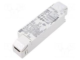 Power supply: switching | LED | 60W | 9÷54VDC | 900mA÷1.7A | 155÷400VDC