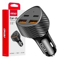 Mobilieji telefonai ir priedai // USB automobilių įkrovikliai // Ładowarka samochodowa 50w 2x usb-a + 2x usb-c amio-04284