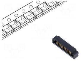 Connector: PCB to PCB | socket | male | PIN: 6 | THT | 23A | UPT | straight