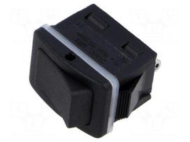 ROCKER | SPST | Pos: 2 | ON-OFF | 10A/250VAC | black | none | 20mΩ | UL94V-2
