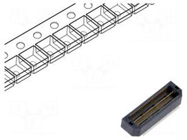 Connector: PCB to PCB | socket | male | PIN: 60 | QTH | vertical | 2A | SMT
