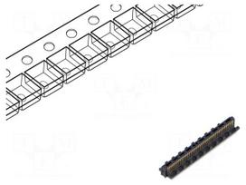 Connector: PCB to PCB | socket | male | PIN: 50 | ST4 | vertical | 1.6A
