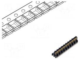 Connector: PCB to PCB | socket | male | PIN: 50 | ST4 | vertical | 1.6A