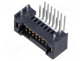 Connector: PCB to PCB | socket | male | PIN: 14 | TFM | angled | 3.7A | THT