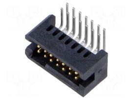 Connector: PCB to PCB | socket | male | PIN: 14 | TFM | angled | 3.7A | THT