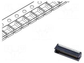 Connector: PCB to PCB | socket | male | PIN: 30 | TFM | vertical | 3.7A