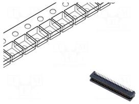 Connector: PCB to PCB | socket | male | PIN: 50 | TFM | vertical | 3.7A