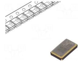 Crystal | 8MHz | SMD | 3.6x6x1.2mm | ±20ppm | ±2ppm/year | -20÷70°C