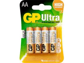 Akumuliatoriai ir baterijos // AA, AAA ir kitų dydžių baterijos, įkrovikliai – galima užsakyti // 8714# Bateria alkaliczna aa 1.5 lr6 gp ultra 4szt