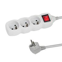 Elektros prekės // Maitinimo prailgintuvų, skirstytuvų ir UK bei USA adapterių rinkinys // ELK211W Esperanza listwa zasilająca 3 gn. wł. 3m biała