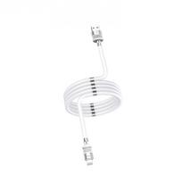 iKaku KSC-350 Lightning Magnetic absorption fast charging and data cable 1m White