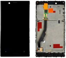 LCD for Nokia 720 Lumia with sensor and frame Black HQ