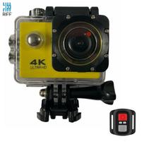 Riff SPK-1 Ultra HD 4K 16Mpix Wi-Fi Sport Camera with 2'' LCD Remote & 8x Fixation Set Yellow