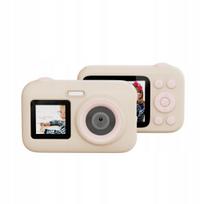 SJCam FunCam Plus Digital Camera for Kids 10MP HD 1080p 2.4" LCD 650mAh Battery Beige
