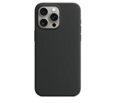 Riff Slim & Soft Silicone Soft Back Cover Case for Apple iPhone 15 Pro Dark Grey