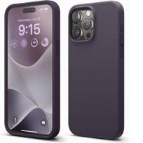 Riff Slim & Soft Silicone Soft Back Cover Case for Apple iPhone 15 Pro Max Violet