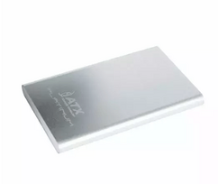 ATX Platinum Power Bank 4600 mAh Universal Charger for devices 5V 1A + Micro USB Cable Silver