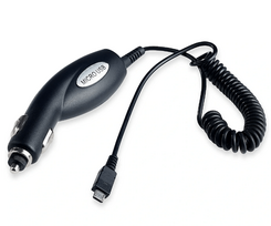 ATX Car charger 12V 24V 1A + Micro USB cable Black Blister