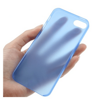 Riff Matt Slim 03 mm Elegant Case for iPhone SE, 5S, 5 Transparent Blue