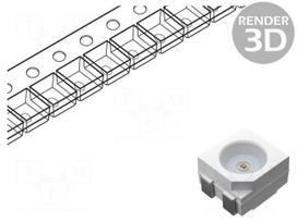 LED | red/warm white | SMD | PLCC4 | 2.1÷2/2.9÷3.4VDC | 3.5x2.8x1.9mm