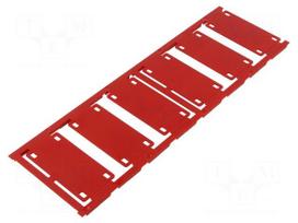 Label | 7÷40mm | polyamide 66 | red | -40÷100°C | cable ties | UL94V-2