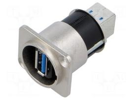 Adapter | USB A socket-front,USB B socket-back | FT | USB 3.0