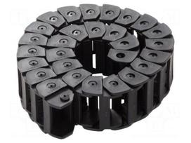 Cable chain | LIGHT | Bend.rad: 50mm | L: 980mm | non-openable frames
