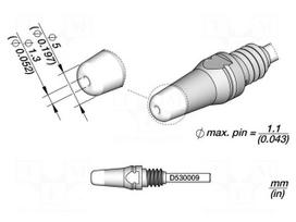 Tip: for desoldering irons | 5x1.3mm