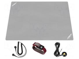Mat: table set | ESD | L: 900mm | W: 600mm | Thk: 2.1mm | grey