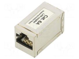 RJ 45 coupler | RJ45 socket,both sides | connection 1: 1 | white