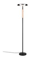 Trio Celeste LED stāvlampa matt black/chrome plated/wood  454910132 4017807616910